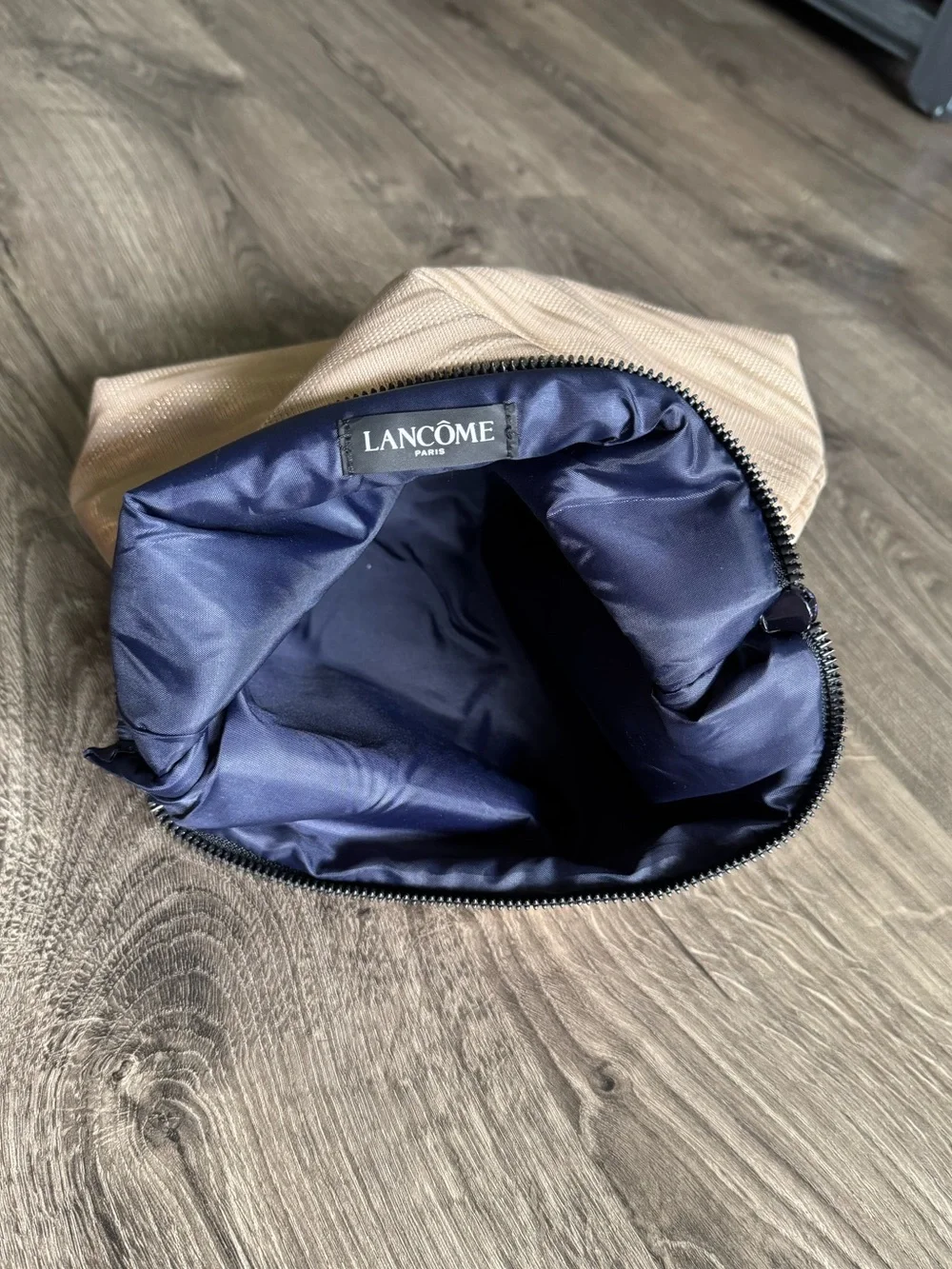 Lancôme Cream & Pink Makeup Pouch